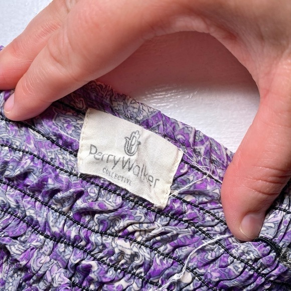 Perry Walker Collective Convertible Dress/Skirt - Purple Paisley Print - Picture 7 of 15